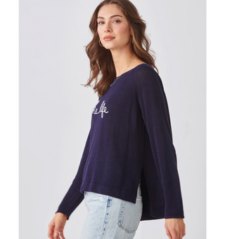 423957 Crew Neck Top Navy