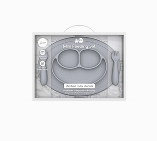 Mini Feeding Set Pewter #PKMFP003