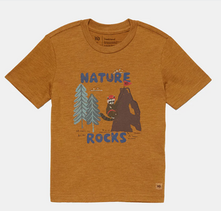 KCU5824 Nature Rocks T- Shirt Golden Brown/Crown Blue