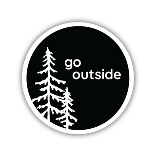 Go Outside Trees Sticker #0835-LSTK