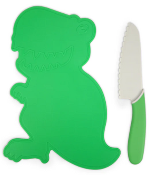 Dinosaur Cutting Board & Knife Set #KPS-DNOBK