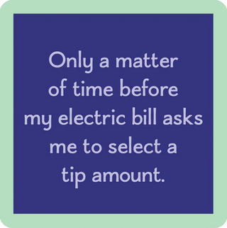 Electric Bill Coaster #dom1318